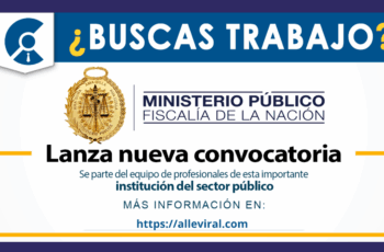 Trabaja en el Ministerio Público