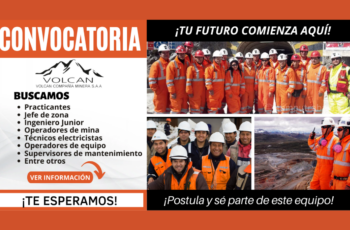 Oportunidades de Empleo en Minera Volcan