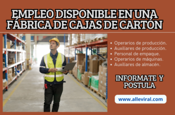 Empleo Disponible en una Fábrica de Cajas de Cartón
