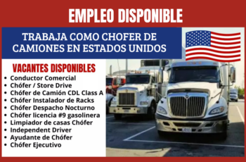 Trabaja como Chofer de Camiones en Estados Unidos